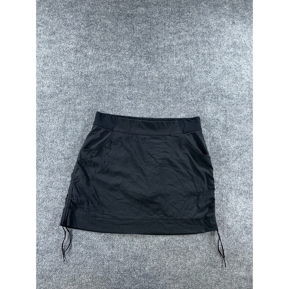 Columbia Omni-Shield Black Hiking Golf Skort Womens Large Drawstring Sides